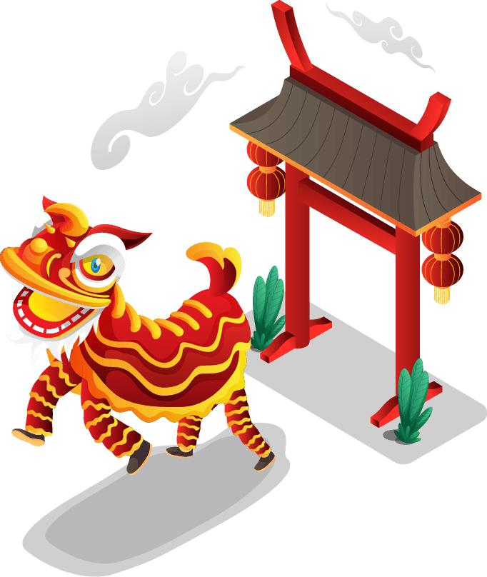China Dragon and Gate